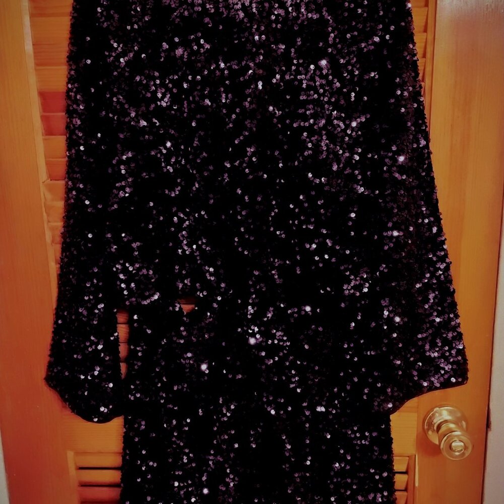 Two-Piece Sequins Mini. - image 3
